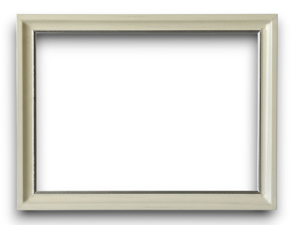 Cadre Marie-Louise creuse 30 Ivoire congé argent