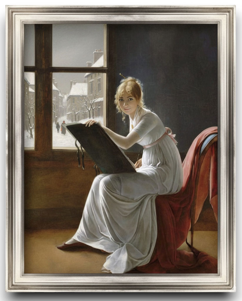 Epicure Argent lisse sur assiette noire