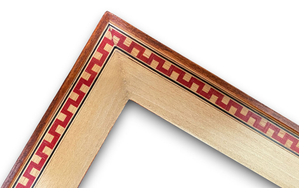 Rivarolo 40 Placage sycomore grecque rouge