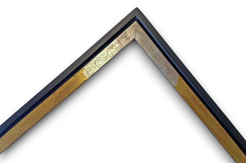 Arcobaleno 35, Angles gravés or blanc or fin reste couleur