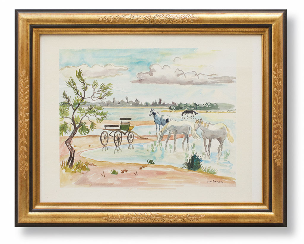 Minisyme, Gravé Louis Philippe or noir